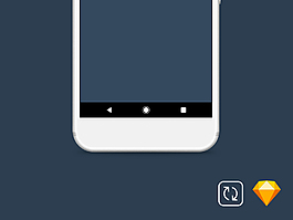 GooglePixel谷歌pixel手机导航栏navbarsketch素材
