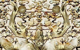 个性花纹浮雕背景图