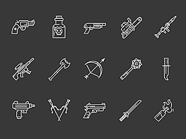 15个武器icon图标sketch素材