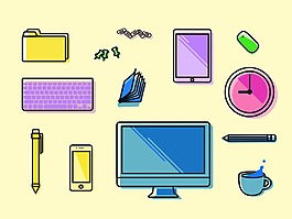 设计师的工作空间图标sketch素材