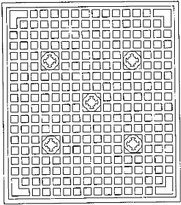 小碎花花纹镂空黑白图案