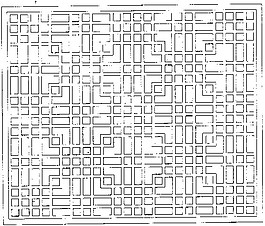 中式花纹镂空黑白图案