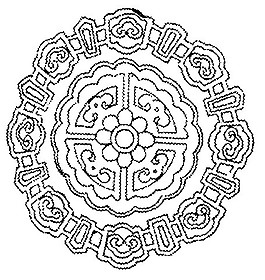 黑白花纹图