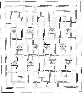 简易花纹镂空黑白图案
