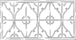 传统中式花纹镂空黑白图案