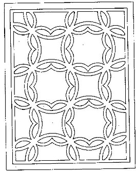 中式花纹镂空黑白图案