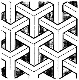 中式图案花边黑白图传统