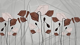 现代简约风格背景墙