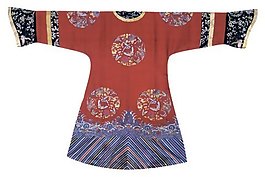 中式吉祥如意长袍布纹贴图