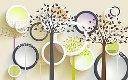 绿色室内瓷砖背景墙