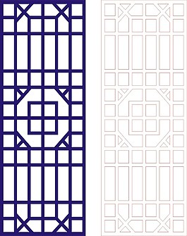 屏风木雕镂空图