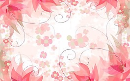 玉石背景墙浪漫时尚花朵