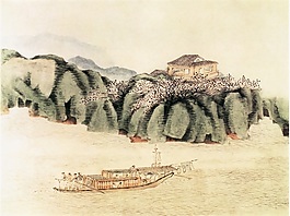 春日野游山水画
