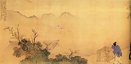 云林山水水墨画