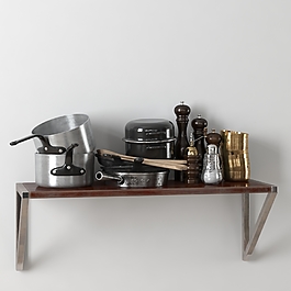 厨房餐具套装模型