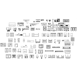 百个家装家具图块集合图纸下载