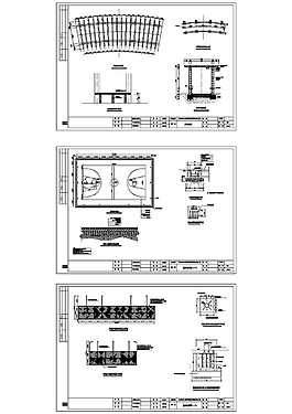 公园设计018-020CAD图纸