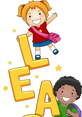 少儿英文学习矢量素材