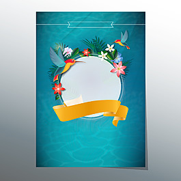 欧式精美商业活动海报展板画册矢量背景素材