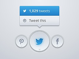 社交网络按钮和图标sketch素材