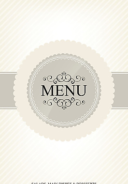 西餐厅设计矢量素材