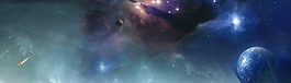 科幻宇宙banner背景