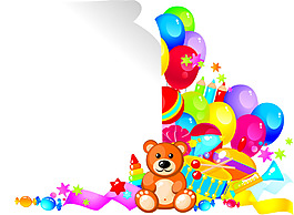 卡通玩具小熊矢量素材