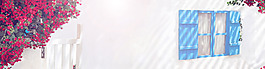简约红花家居淘宝全屏banner背景