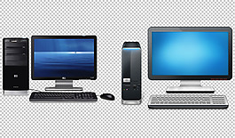 台式电脑显示器免抠png透明图层素材