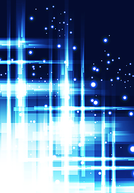 蓝色光束科技背景素材