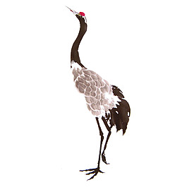 古典白鹤水墨画系列