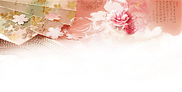 唯美古风花卉图案元素