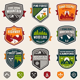 盾牌式山脉图标