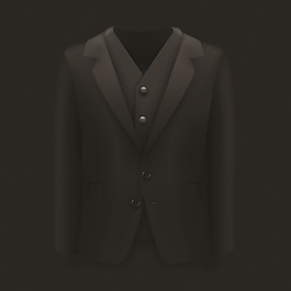 大气男士上衣西服矢量素材