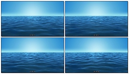 LED舞台蓝色海洋视频背景