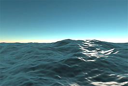 粗糙的水海平面动态视频素材