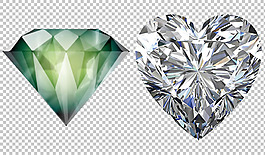 漂亮的钻石免抠png透明图层素材