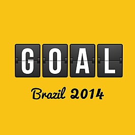 足球得分绿茵场矢量素材