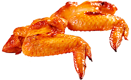 美味的烤翅餐饮食物烧烤