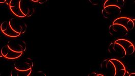 红色圆环循环动感酒吧VJ视频