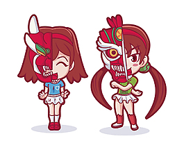卡通动漫女孩