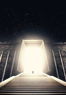 楼梯舞台H5背景素材