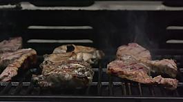 烧烤火焰慢动作