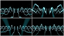 动感浪线灯光秀素材视频素材