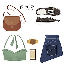 手绘女式服装图案