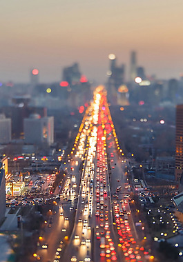 城市街道霓虹灯h5背景素材