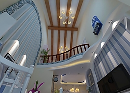 奢华精美欧式风格大厅吊顶效果图设计