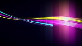 七彩光线交织唯美特效视频素材