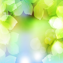 绿色大自然背景矢量