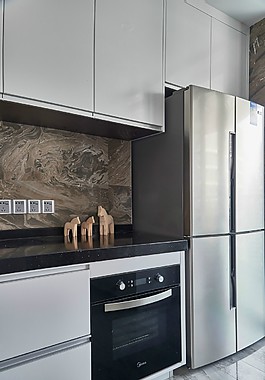 现代干练厨房室内装修效果图